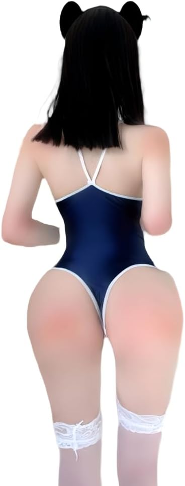 Attendant Chemise Dress Party Uniform Sailor lingerie Pilot Nurse Fancy sissy Leotard Cosplay Outfit aprons