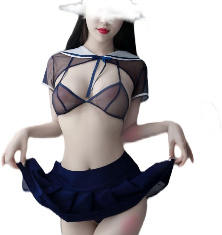 Attendant Chemise Dress Party Uniform Sailor lingerie Pilot Nurse Fancy sissy Leotard Cosplay Outfit aprons