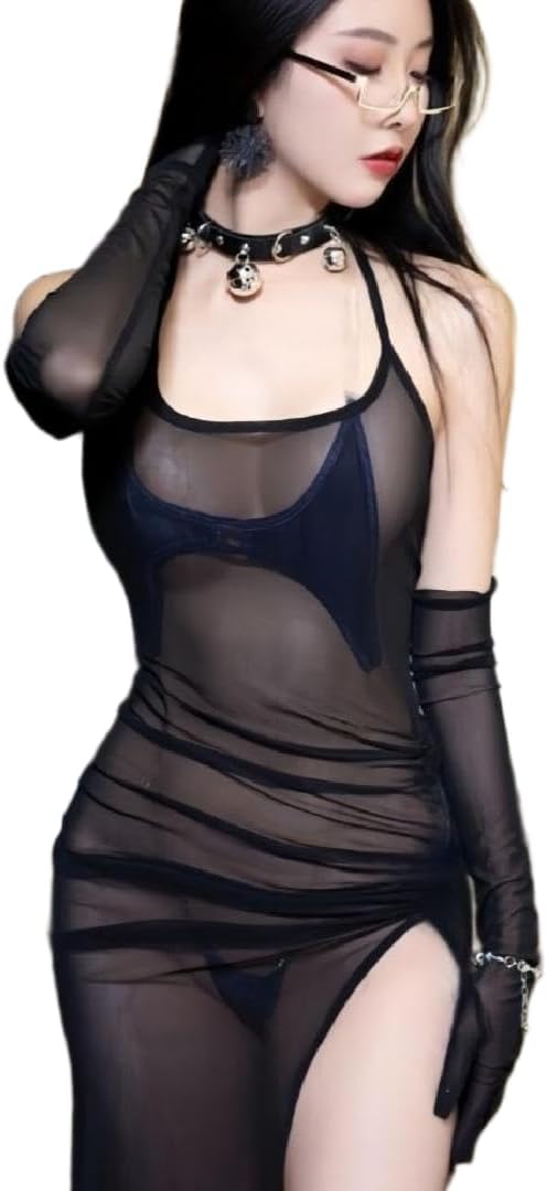 Sleepwear Lace Set maid outfit Cosplay Babydoll Uniform schoolgirl Women Costume Nightgown Lingerie Bodysuit