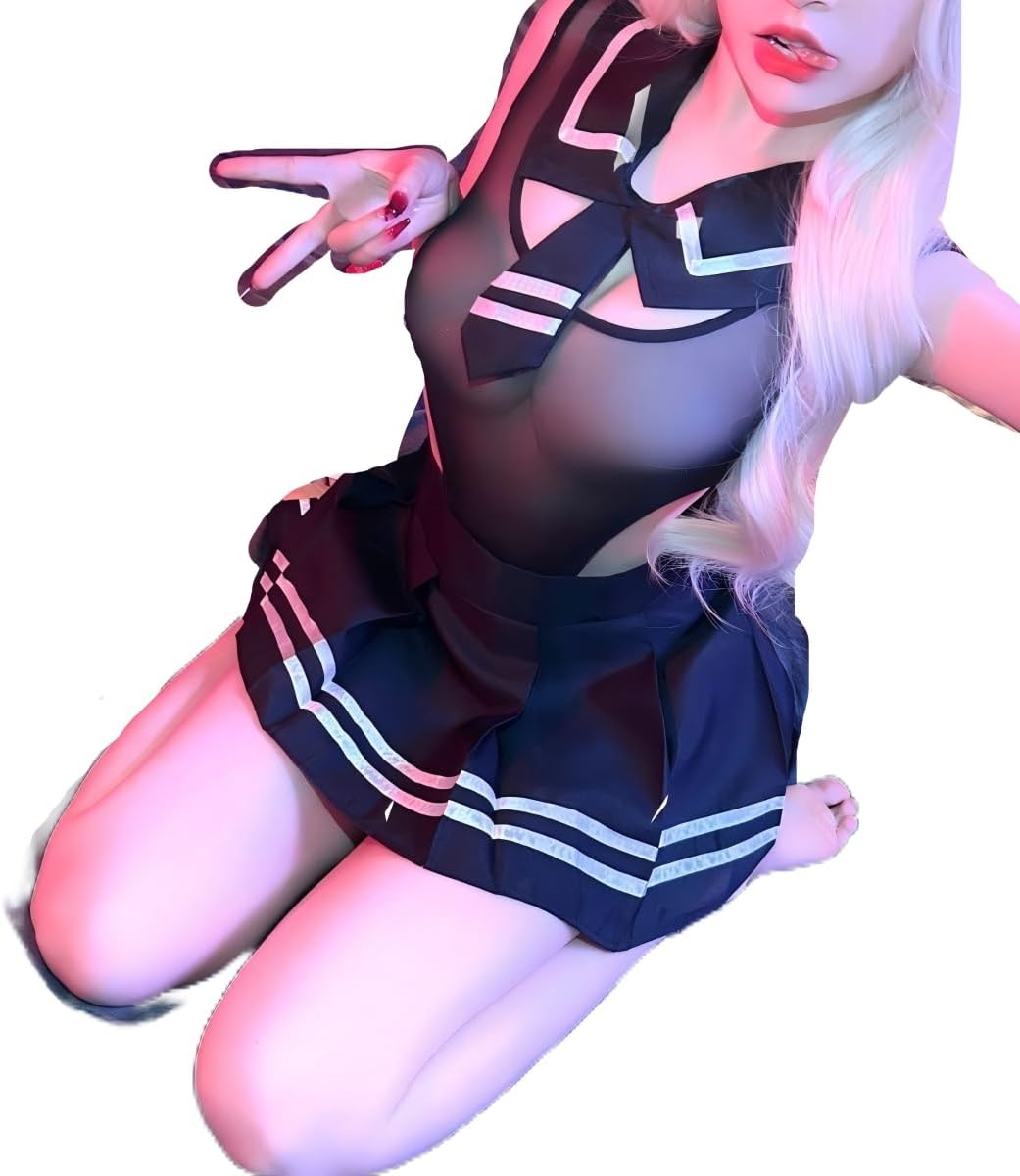 Lingerie Set Officer Christmas Policewoman Babydoll Women Lolita Party Doctor Leotard Mesh Sexy Garter Gothic