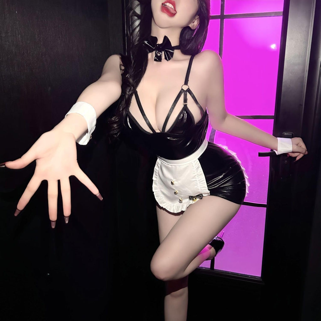 Fancy Chemise sexy Party Student Girl Attendant Perspective Gothic Nurse Officer Secretary Mesmerizing Leotard naughty